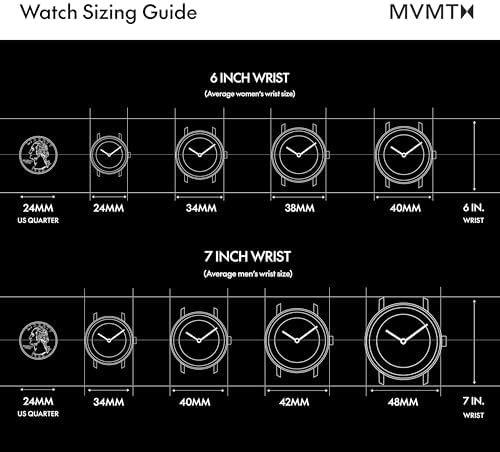 MVMT Women's Coronada Analog Watch - 36mm, Water Resistant 30M, Interchangeable Bands