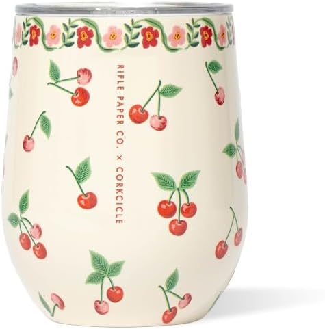 Corkcicle x Rifle Paper Co. 12 oz Insulated Tumbler, Blush Lively Floral
