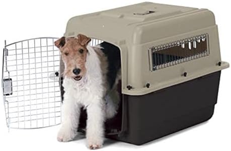 Petmate Ultra Vari Dog Kennel for Medium to Large Dogs (Durable, Heavy Duty Dog Travel Crate, Made with Recycled Materials, 36 in. Long) 50 to 70 lbs