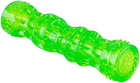 Hyper Pet Dura-Squeaks Stick Dog Toy, Large, Green