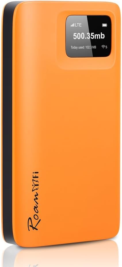 RoamWiFi Mobile Hotspot Pocket WiFi, Portable WiFi No SIM Card Needed, MiFi
