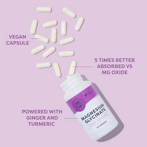 VIMERGY Magnesium Glycinate Supplement, Vegan, 180 Capsules, 90 Servings