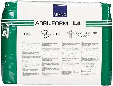 Abena Abri-Form Comfort Plastic-Backed Briefs, Level 4, (Medium To Large Sizes) Medium, 14 Count | Disposable
