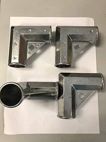 (4 Count) Aluminum Gate Corner 1-3/8" X 1-3/8"