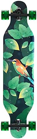 Junli 41 Inch Freeride Skateboard Longboard - Complete Skateboard Cruiser for Cruising, Carving, Free-Style and Downhill