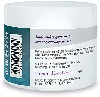 Balance Plus Therapy Organic USP Progesterone Cream Phytoestrogens 3.3 oz
