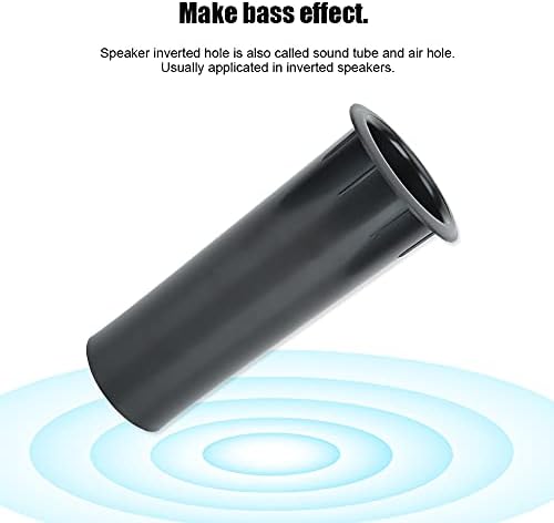 Acogedor Speaker Port Tubes for Bass Enhancer, Subwoofer Air Ports Repalcement & DIY Parts 50mm x 141mm Speaker Cabinet Port Tube, 2-Pack(Black)