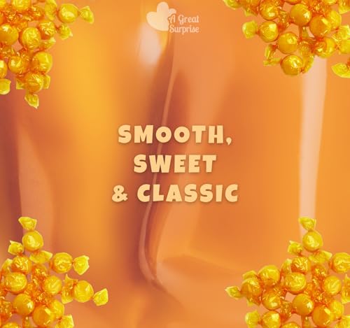Butterscotch Hard Candy 4 lb Bulk Individually Wrapped | Classic Discs Treats Butterscotch Candy Discs Buttons Classic Creamy & Old Fashioned