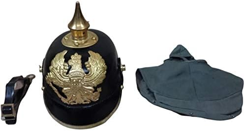 warreplica Imperial German Spiked Pickelhaube Officer Helmet with Cover - Reproduction