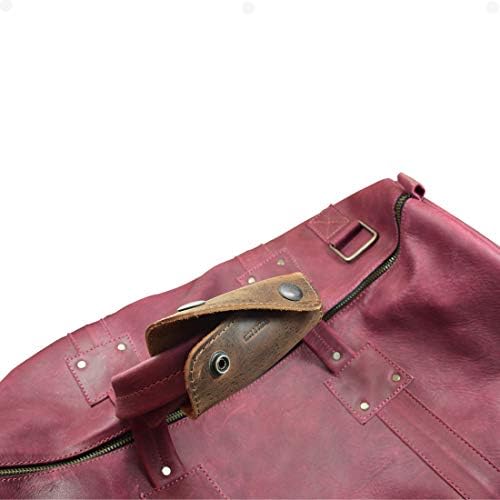 Hide & Drink, Handle Grip Replacement for Luggage Bags, Travel Accessories, Full Grain Leather, Handmade, Bourbon Brown