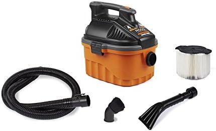 RIDGID Wet Dry Vacuums VAC4000 Powerful and Portable Vacuum Cleaner, Includes 4-Gallon, 5.0 Peak Horsepower Wet Dry Auto Vacuum Cleaner for Car