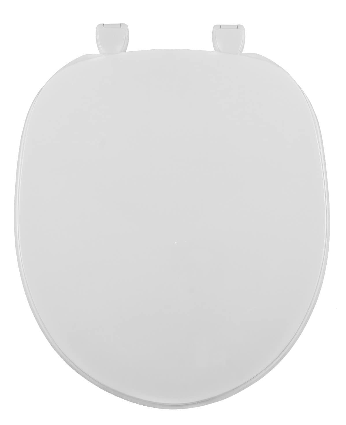 Centoco Toilet Seat Elongated, Residential, Top Mount Plastic Hinge, Black | Plastic, Closed Front, Cover, Made in the USA, 600-407