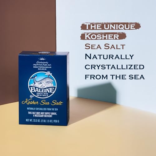 La Baleine Fine Sea Salt, Mediterranean Sea Salt, Shaker Bottle, Product of France, 4.4 Oz