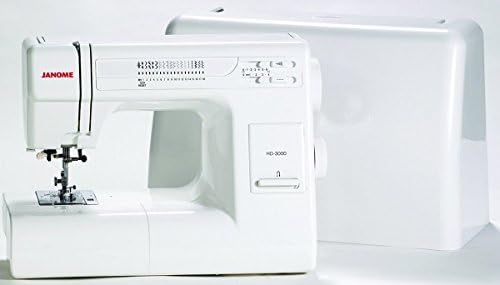 Janome HD3000 Heavy-Duty Sewing Machine with 18 Built-in Stitches + Hard Case | 18 Built-in Stitches + Hard Case