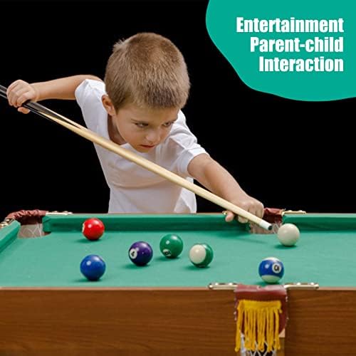 2 Pieces 19Inch Mini Cue Stick Pool Cue Hardwood Billiard Cue Stick for Kids