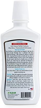Spry Natural Xylitol Oral Rinse Mouthwash, Spearmint - 16 fl oz (Pack of 1) | Natural, Fluoride Free, Enamel Support, Low Alcohol, Gentle for Sensitive Mouth and Gum, Non-GMO, No Burn