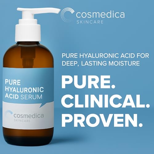 Hyaluronic Acid Serum for Skin 100% Pure Anti Aging Intense Hydration Moisture Non greasy Paraben free, Wrinkle Reducing and Brightening Serum (Pro Formula) 2oz