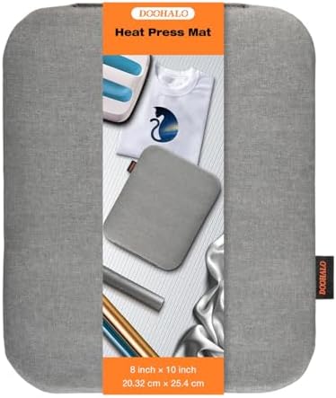DOOHALO Heat Press Mat for Cricut Easy Press Craft Iron-on Mat for Power Heat Press Machine for Craft Vinyl Ironing Insulation Transfer T Shirts and