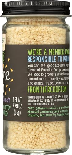 FRONTIER Organic Hulled Sesame Seed, 2.29 OZ