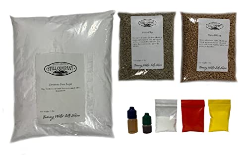 North Georgia Still Company's Fermentation Kit for Moonshine, Malted Rye & Wheat Whiskey, DIY 5 Gallon Mash Kit