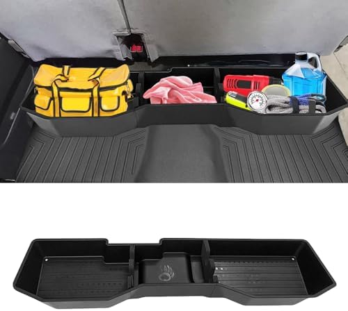 Car Underseat Storage Box Fitment for (2015–2026) F150 SuperCrew/Crew Cab & (2017–2026) F250 F350 F450 F550 Super Duty 4-Door Full-Size Pickups