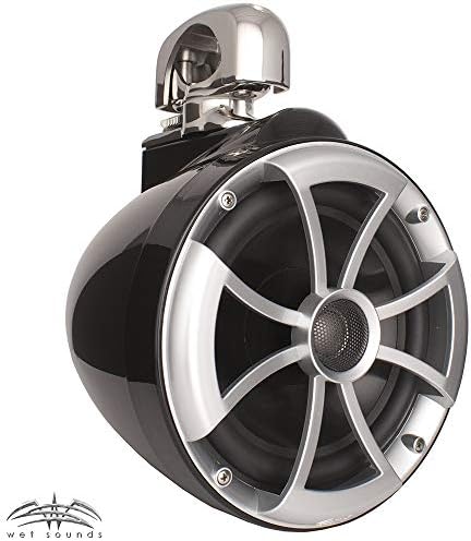 Wet Sounds ICON 8" Black Swivel Clamp Tower Speakers- Pair (Certified Refurbished)