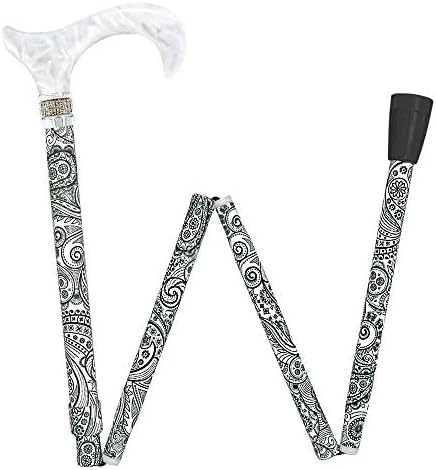 Stylish Walking Sticks – Rhinestone Collar Designer Adjustable Canes Colorful – Best Gift for Men and Women Light Weight Aluminum Shaft & Safe to Walk