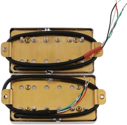Alnico 2 Magnets Humbucker Pickup Set Vintage Output Four Conductor Wire for LP Les Paul Electric Guitar Chrome