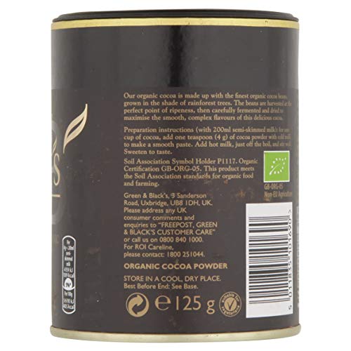 GREEN & BLACKS Organic Cocoa Powder, 125 GR