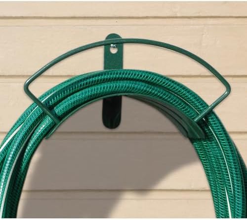 Rocky Mountain Goods Deluxe Metal Hose Hanger - Most Solid Wall Mounted Hose Hanger on The Market - Rust Proof Wrought Iron - Fits 100’ of Hose