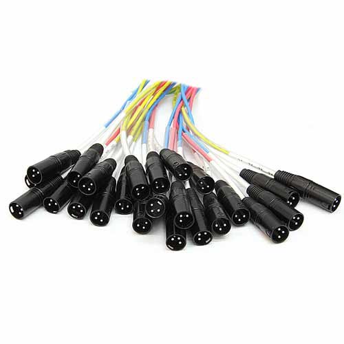 Seismic Audio - SAXQ-16x8x25 - 16 Channel 25' XLR Snake Cable with XLR and 1/4" Returns on the Box