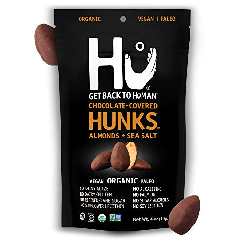 Hu Chocolate Hunks, Chocolate Covered Almonds with Sea Salt, 6 Pack