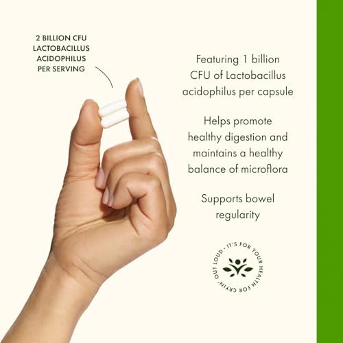 Swanson Lactobacillus Acidophilus Probiotic for Adults Seeking Daily Digestive and Bowel Health Support with 1 Billion CFU - Acid-Resistant (250 Capsules, 3 Pack)