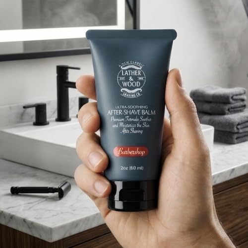 Best After-shave Balm, Sandalwood Scent, Premium Aftershave Lotion, Soothes and Moisturizes Face after shaving, Does Not Dry The Skin, Eliminates Razor Burn For A Silky Smooth Finish …