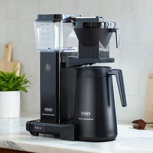 Technivorm Moccamaster 79317 KBGT thermal Carafe 10-Cup Coffee Maker 40 Ounce, Stone Grey 1.25l