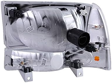 ANZO USA 111081 Crystal Headlight Set w/Corners-Chrome