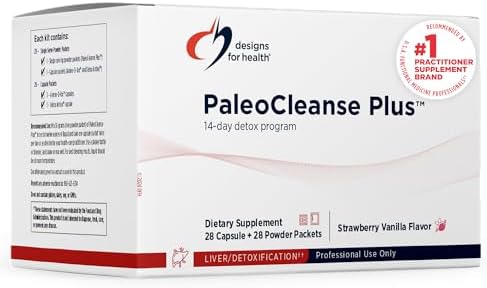 Designs for Health Pure PaleoCleanse Plus 14 Day Detox Program - Beef Protein, Amino-D-Tox + Detox Antioxidant Powder Packets for Immune Support
