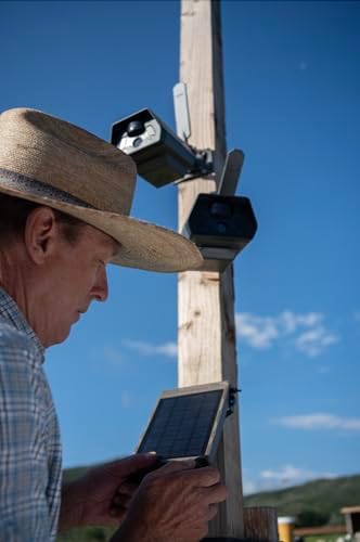 Tactacam Defend Solar Panel, Built-in Battery, Day & Night Power | 5, 200mAh built-in battery, weatherproof, integrated mount, also fits REVEAL X