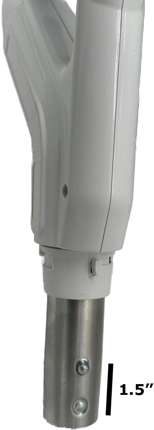 Universal Central Vacuum 30 ft Low Voltage Hose, White, Crushproof Material, Compatible with Most Inlets - On/Off Switch Control (30 Ft. Low Voltage)