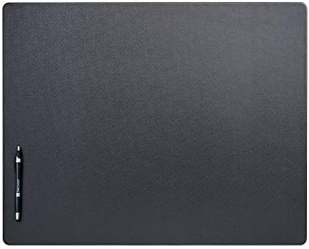 Dacasso Classic Leatherette Mat Desk pad, 24 x 19, Black (P1027)