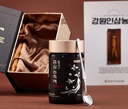 Gangwoninsam] Korean Red Ginseng Extract Ginseno25 240g / 8.46 fl. oz– Contains 100% Pure Korean 6-Year-Old Red Ginseng Root Extract