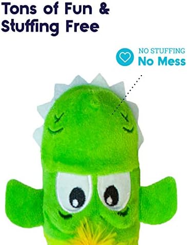 Petstages Stuffing-Free Lil' Squeak Monkey Plush Dog Toy, Small