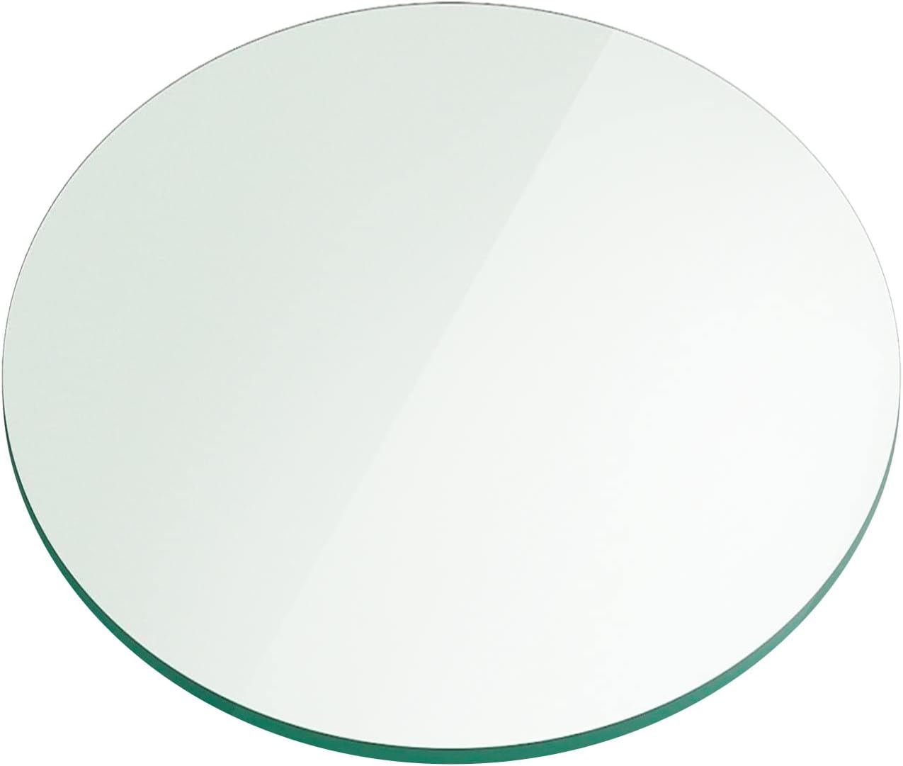 22 Inch Round Tempered Beveled Polished Edge Glass Table Top -1/2” Thick Round Glass Table Top–Heavy Duty, Dining, Coffee, and Office Tables by Fab Glass and Mirror