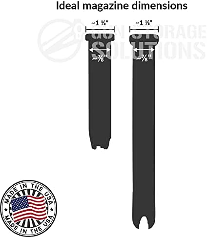 Magminder Undershelf Magazine Rack - Stores AR, AK, PMAG, and Double Stack Magazines with baseplates - reimagine Your Gun Safe Products!