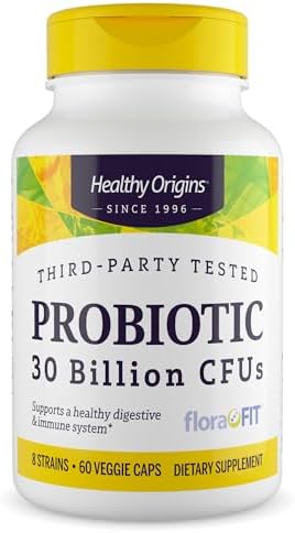 Healthy Origins Probiotic 30 Billion CFUs, 60 Veggie Caps