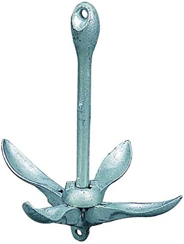 Sea-Dog 318003 Galvanized Folding Grapnel Anchor - 3.5 lbs.,Blue