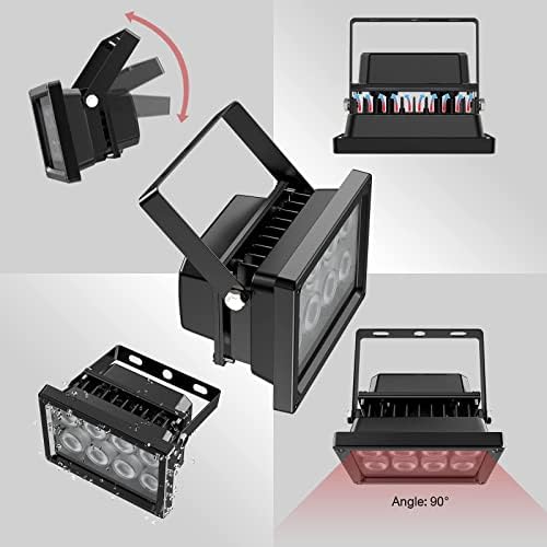 Univivi 8-LEDs IR Illuminator 850nm Infrared Flood Light for Night Vision | Long Range Infrared Illuminator for Security Camera