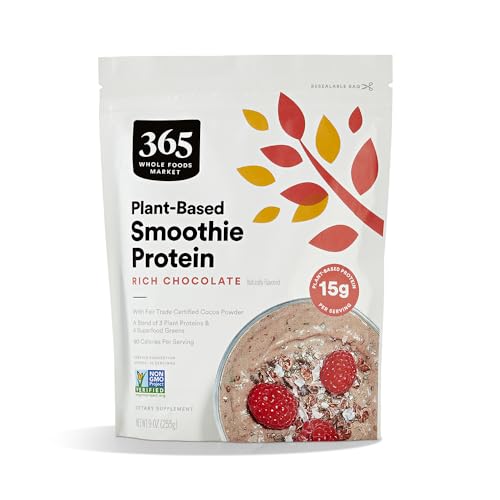 365 by Whole Foods Market, Protein Plantpowder Smoothie French Vanilla, 9 Ounce