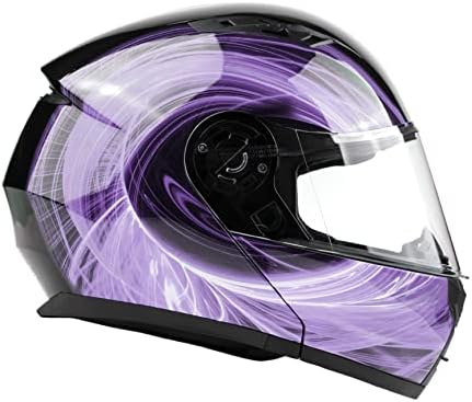 Adult Modular Motorcycle Helmet DOT w/Retractable Sunglass Full Face Flip-up Typhoon TH158