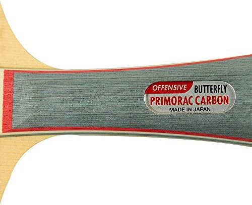Butterfly Primorac Carbon Pro-Line Table Tennis Racket - One of Our Fastest Blades Fueled by The Raw Power of Carbon Fiber - Recommended for World